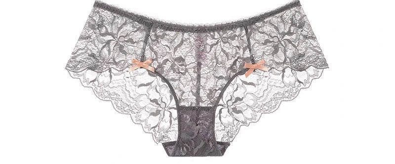 MOYISU Summer Lingerie Set Sheer French Lace Minimiser Bra Briefs Ultra Thin Sexy Women's Underwear Big Bust Sexy Tushy & Panty